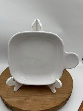 Corning Ware Square White Grab-It Plate with Handle Set of 2